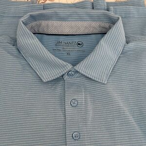 Vineyard Vines Light Blue Striped Polo Shirt